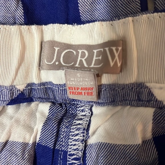 Jcrew Long-sleeve flannel pajama short set in buffalo check - Picture 4 of 6